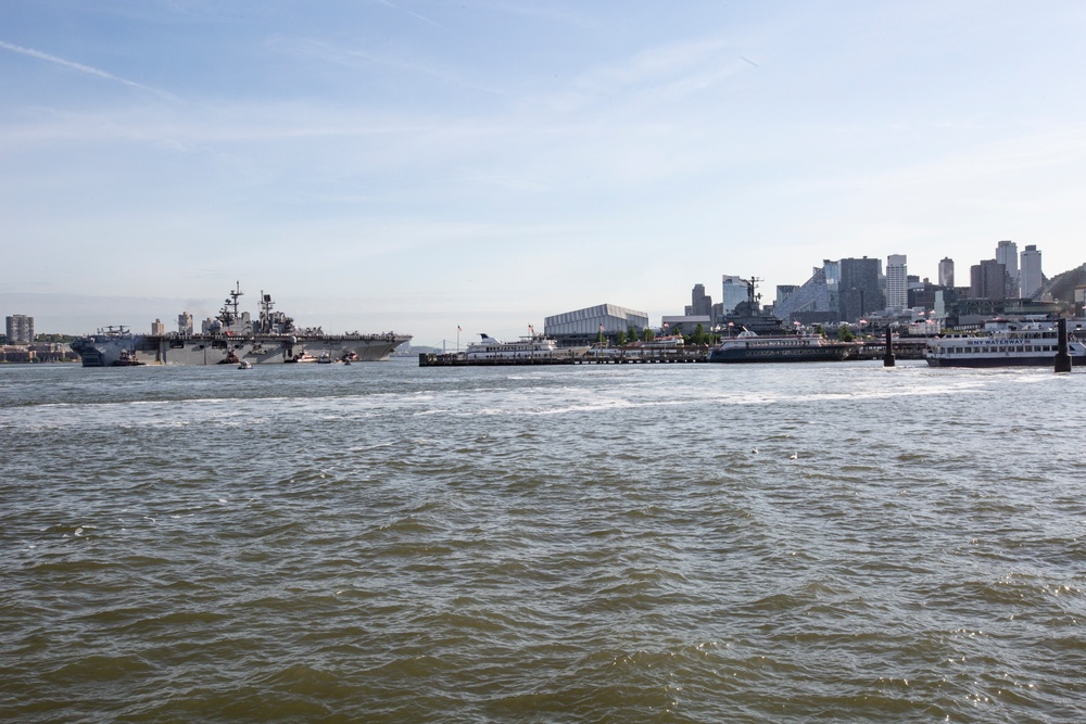 USS Bataan Arrives for Fleet Week New York 22