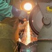 Grinding a steel casting