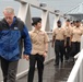 Crossing the gangway