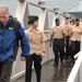 Crossing the gangway