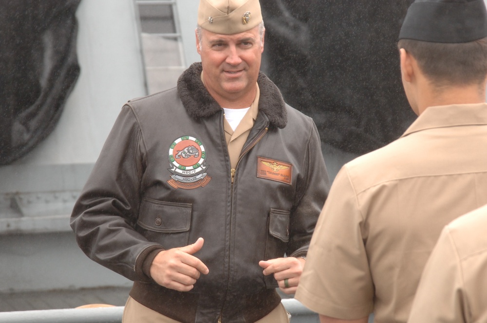 Reenlistment ceremony aboard Battleship Wisconsin
