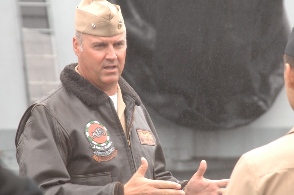 Reenlistment ceremony aboard Battleship Wisconsin
