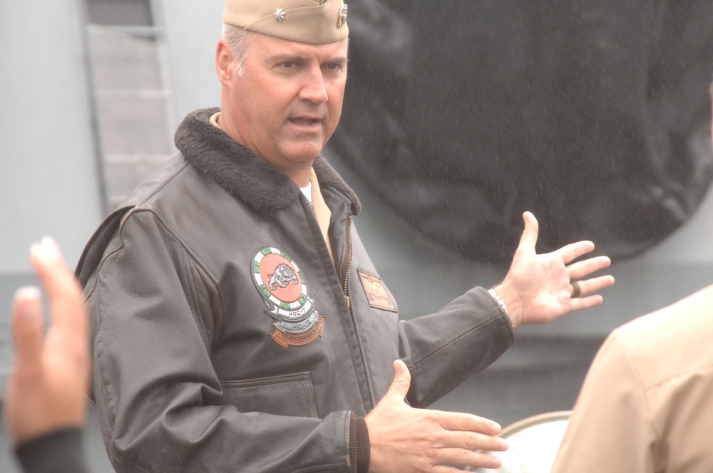 Reenlistment ceremony aboard Battleship Wisconsin