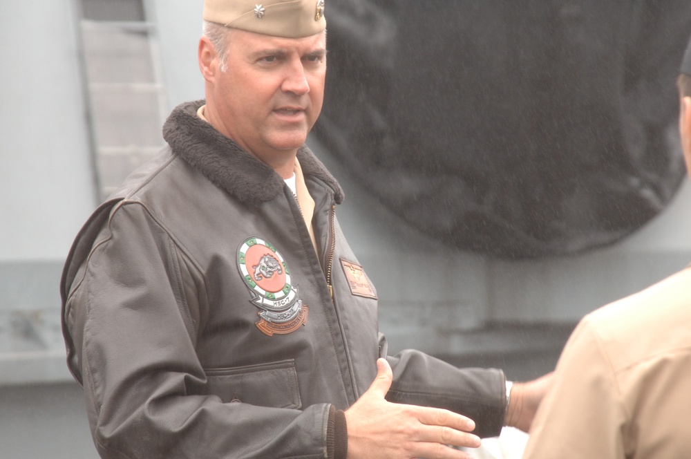 Reenlistment ceremony aboard Battleship Wisconsin