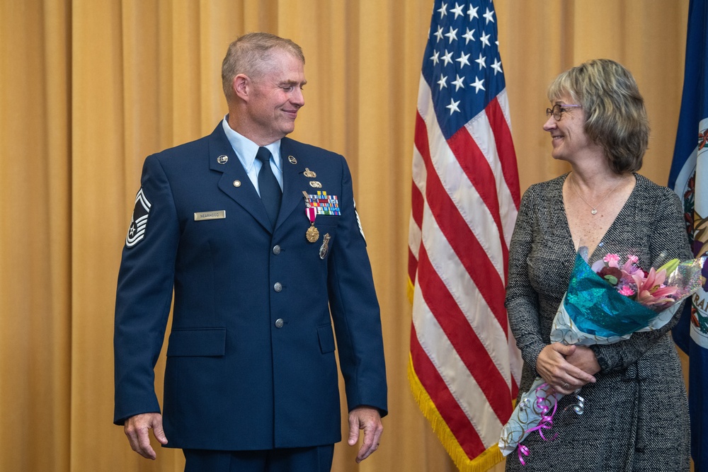 SMSgt Nearhood retires from VaANG