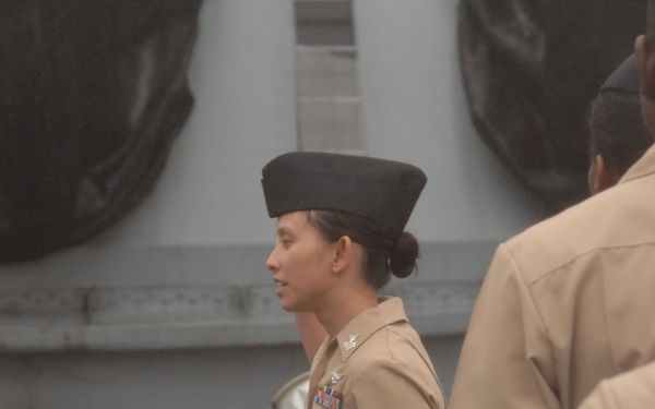 Reenlistment ceremony aboard Battleship Wisconsin