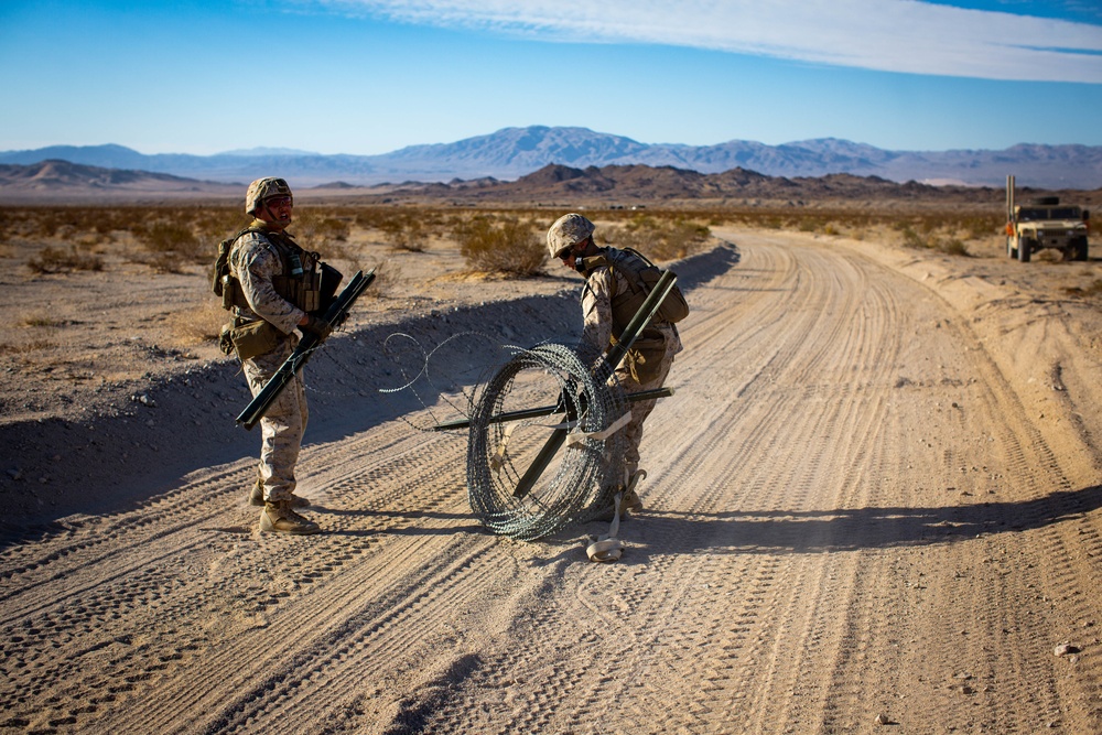 Marines with Combat Logistics Battalion 1 conducted a Motorized Operation Training event.