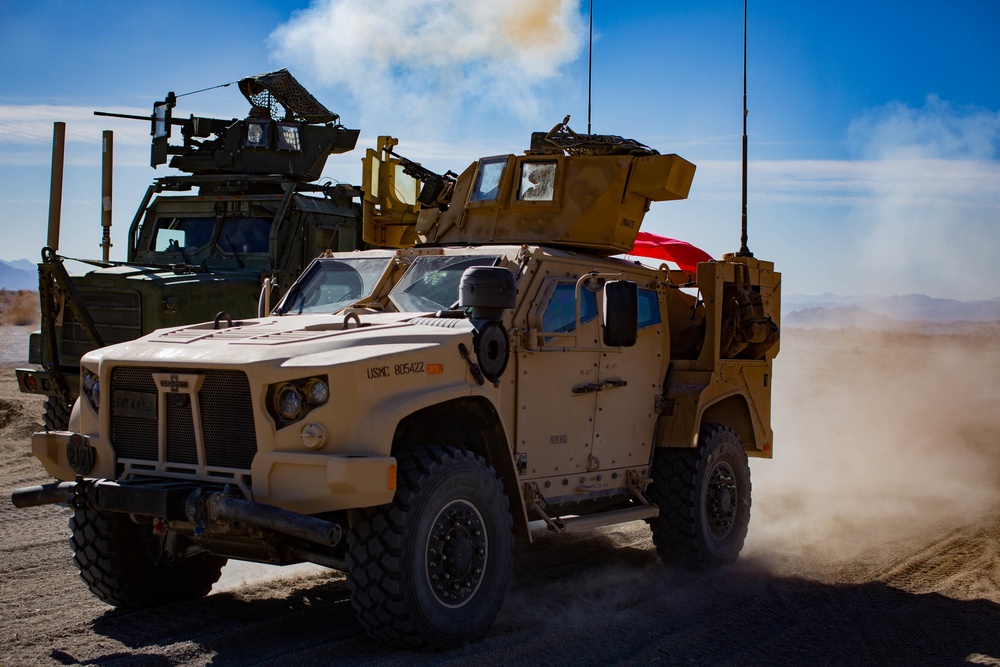 Marines with Combat Logistics Battalion 1 conducted a Motorized Operation Training event.