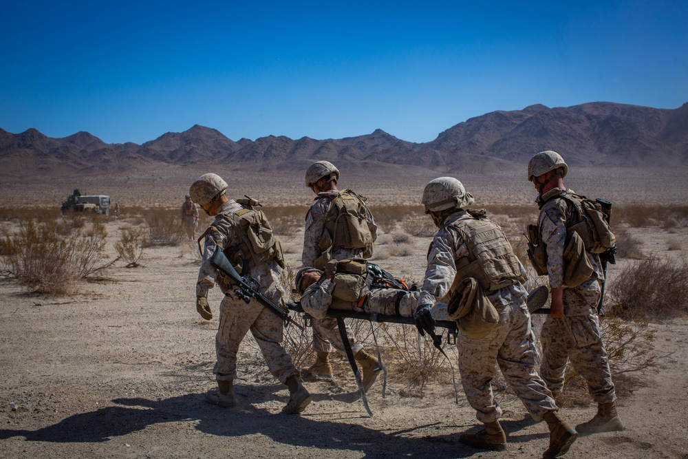 Marines with Combat Logistics Battalion 1 conducted a Motorized Operation Training event.