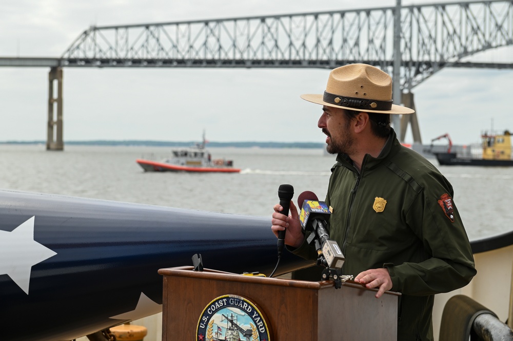 Coast Guard sets historic Francis Scott Key Memorial Buoy in Patapsco River