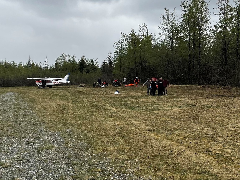 Coast Guard medevacs individuals after plane crash at Dry Bay Airstrip, Alaska