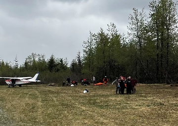 Coast Guard medevacs individuals after plane crash at Dry Bay Airstrip, Alaska
