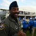 A B-2 Spirit performs flyover during The Preakness Stakes