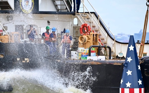 Coast Guard sets historic Francis Scott Key Memorial Buoy in Patapsco River