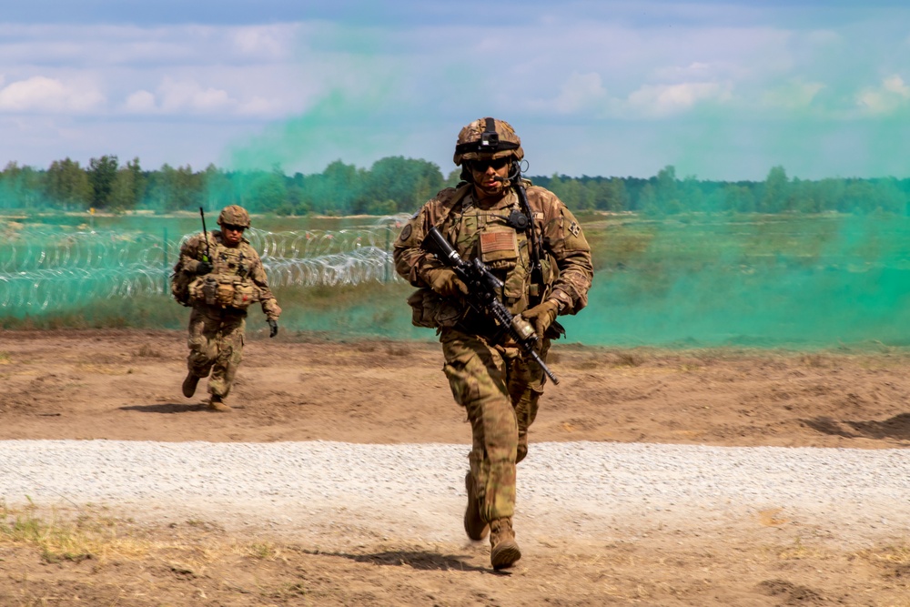 4ID Soldiers Participate in a Live-Fire Exercise during DEFENDER-Europe 22