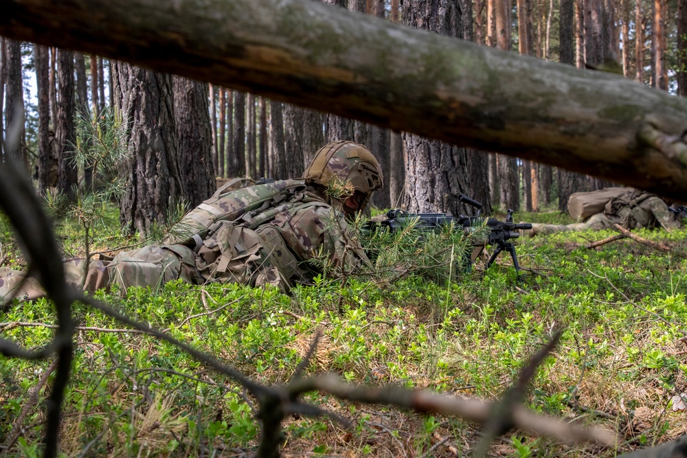 4ID Soldiers Participate in a Live-Fire Exercise during DEFENDER-Europe 22