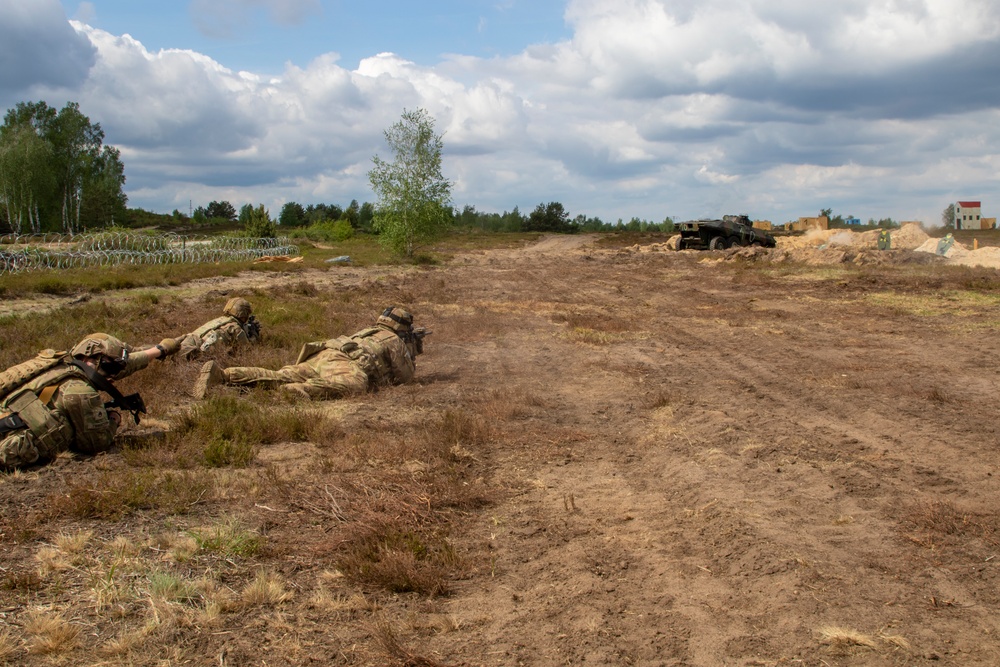 4ID Soldiers Participate in a Live-Fire Exercise during DEFENDER-Europe 22