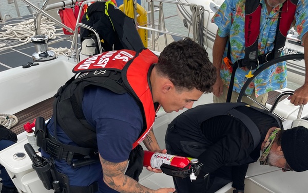 Coast Guard assists 2 aboard disabled sailing vessel off Galveston, Texas