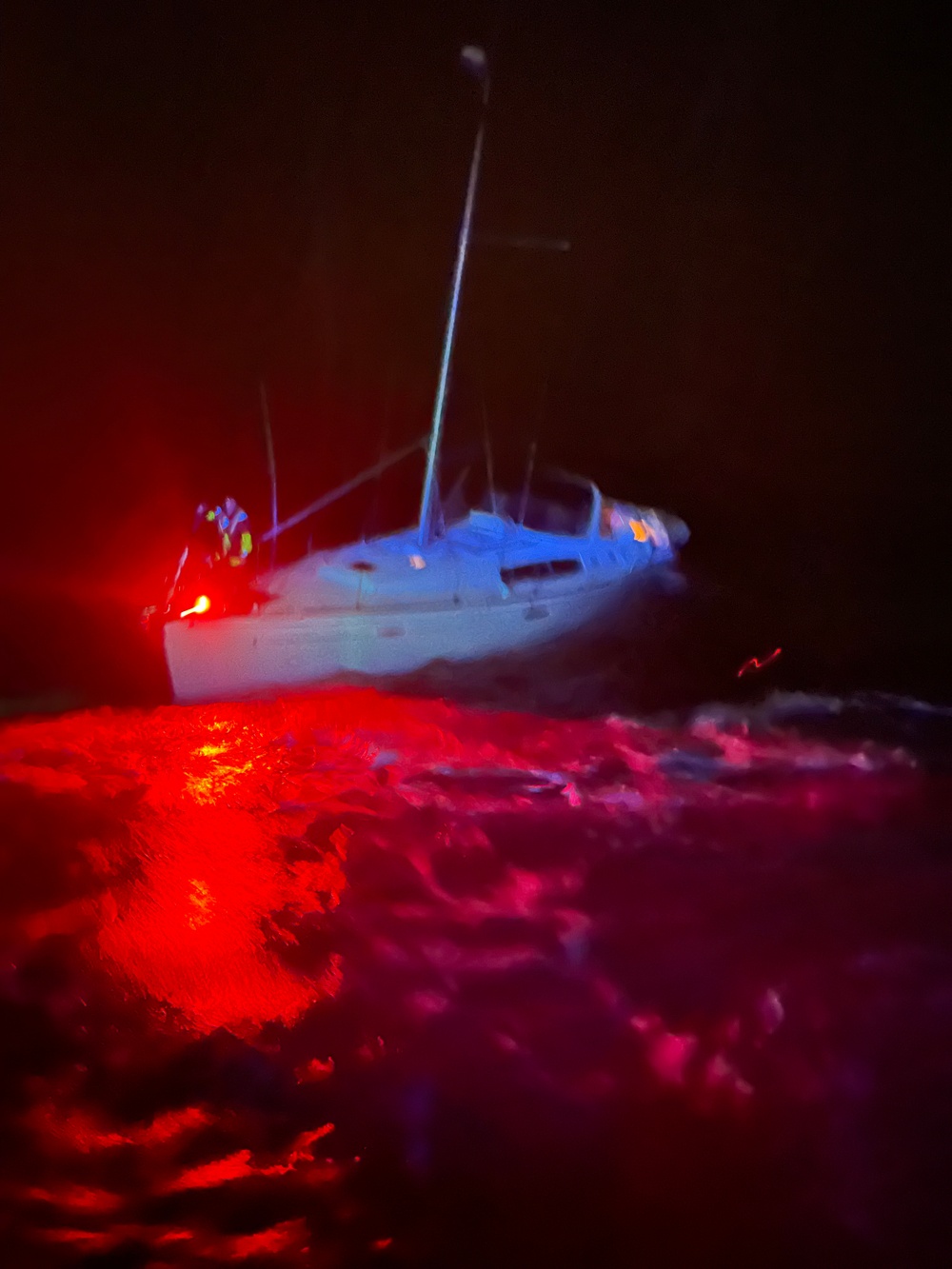 Coast Guard assists 2 aboard disabled sailing vessel off Galveston, Texas