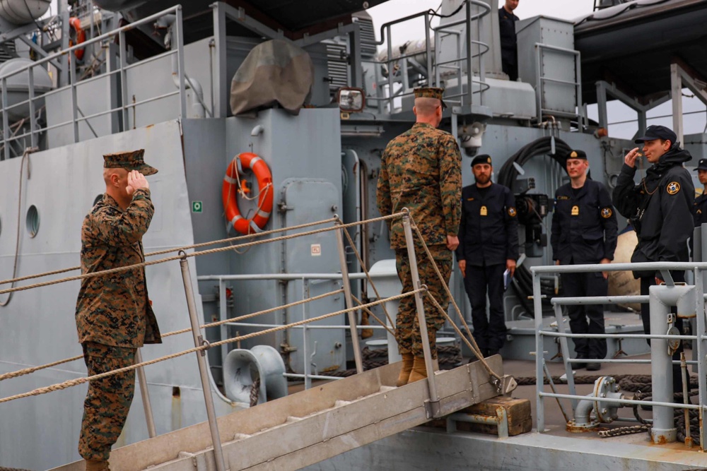 TF-61/2 Marines aboard ENS Wambola port in Tallinn