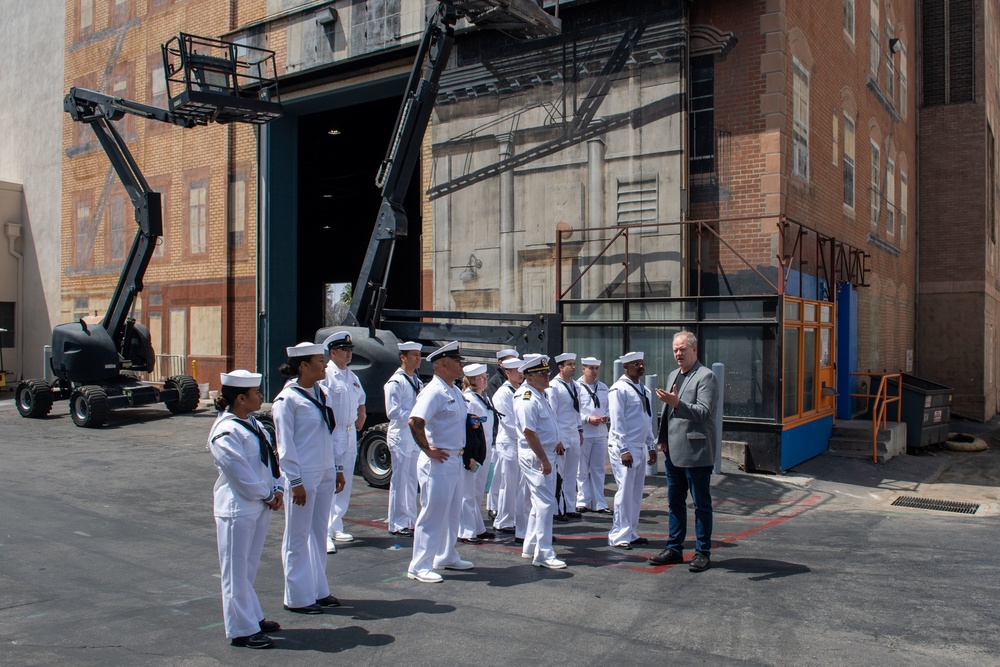 USS Essex Sailors tour FOX Studios