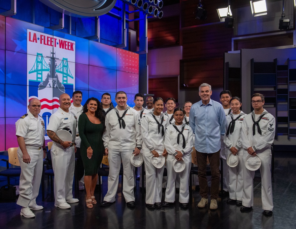 USS Essex Sailors tour FOX Studios