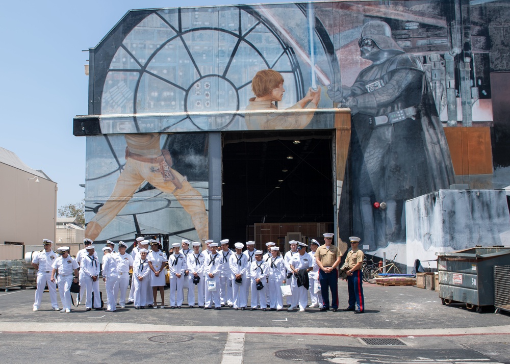 USS Essex Sailors tour FOX Studios