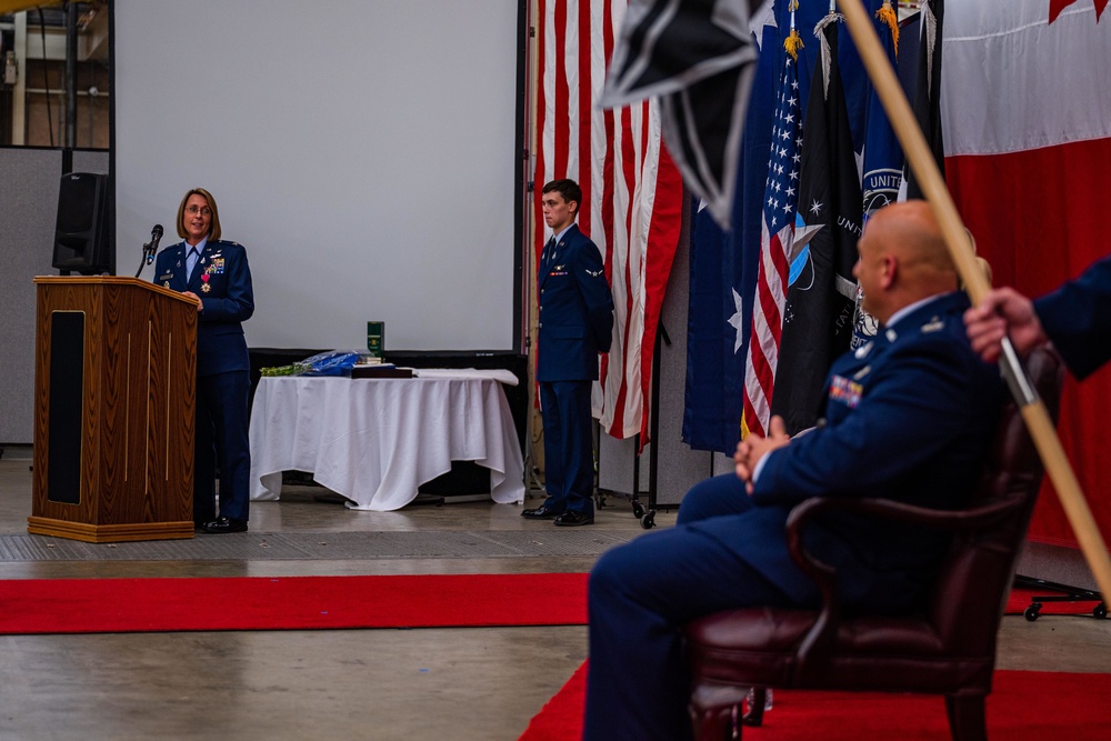 Space Delta 5 holds first change of command ceremony