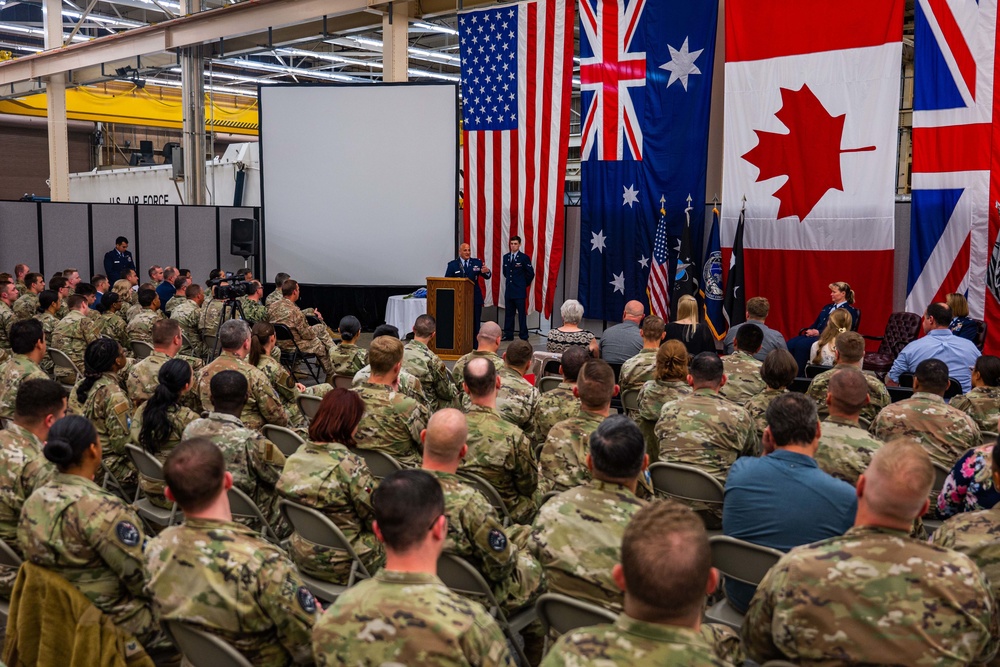 Space Delta 5 holds first change of command ceremony