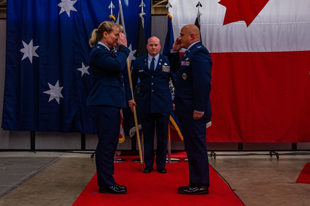 Space Delta 5 holds first change of command ceremony