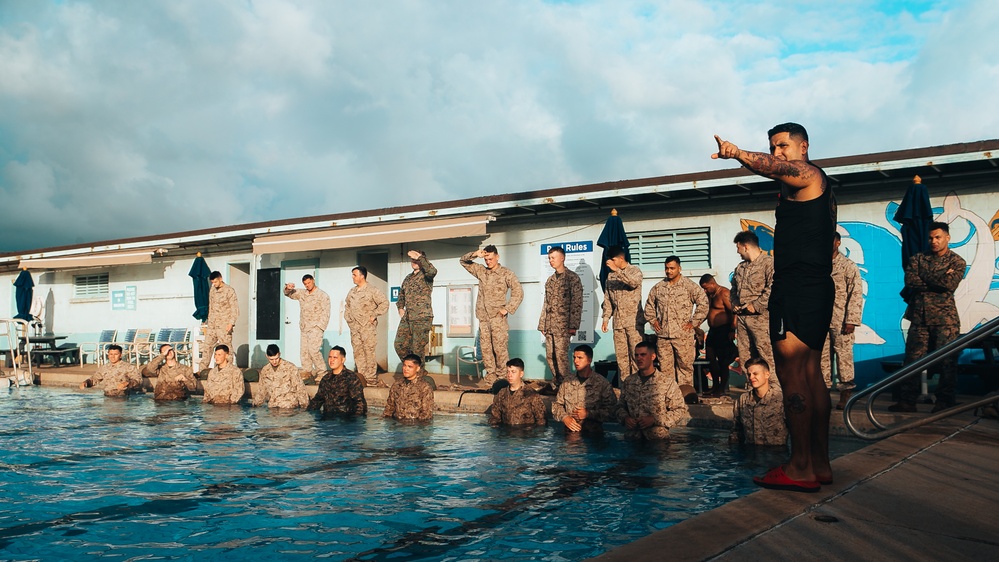 3d MLR Marines Conduct Annual Swim Qualification