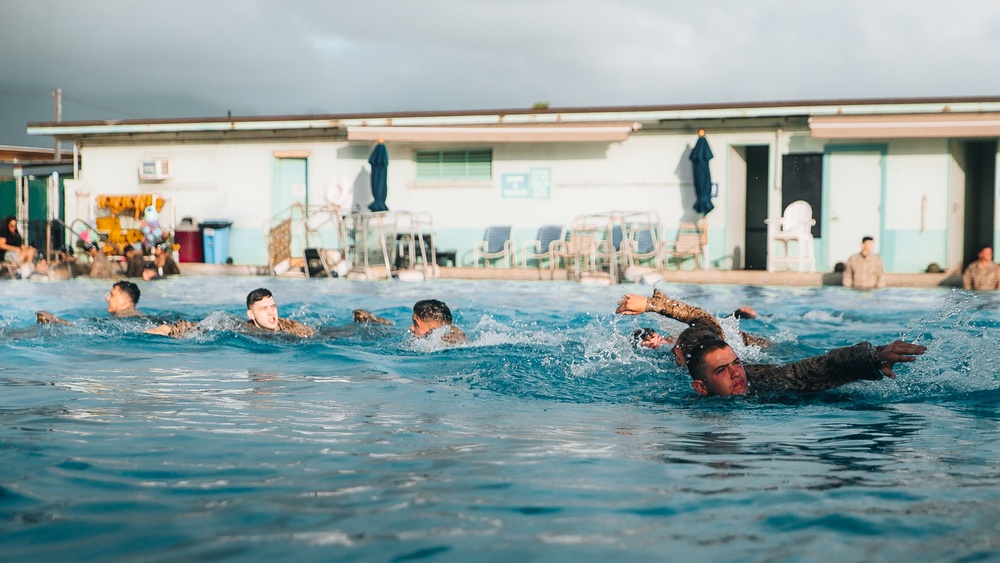 3d MLR Marines Conduct Annual Swim Qualification