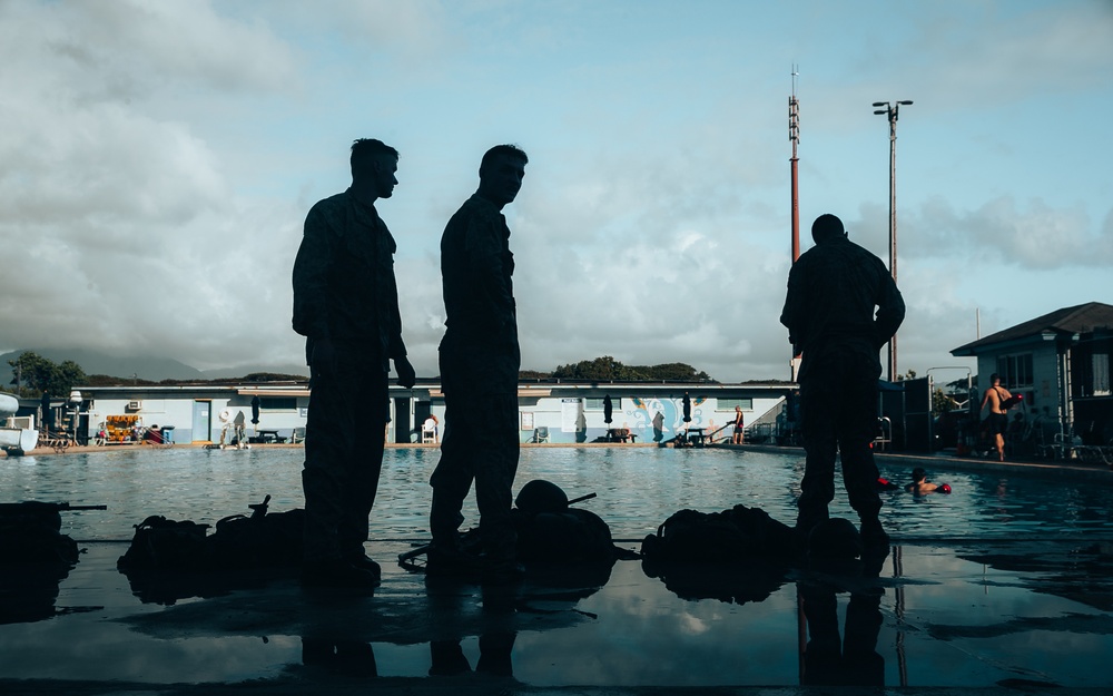 3d MLR Marines Conduct Annual Swim Qualification