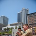 1st Marine Division Band performs at Pershing Square during Los Angeles Fleet Week