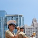 1st Marine Division Band performs at Pershing Square during Los Angeles Fleet Week