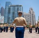 1st Marine Division Band performs at Pershing Square during Los Angeles Fleet Week