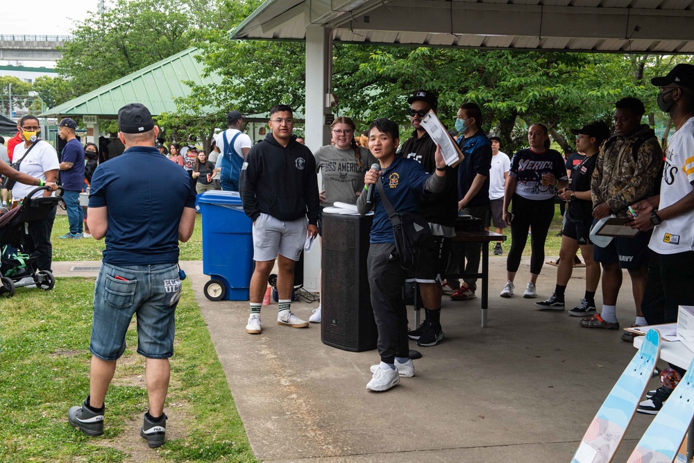 USS America Holds Command Picnic