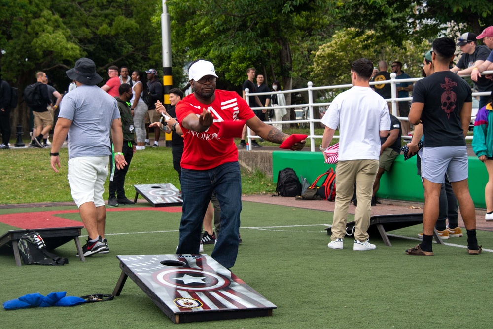 USS America Holds Command Picnic