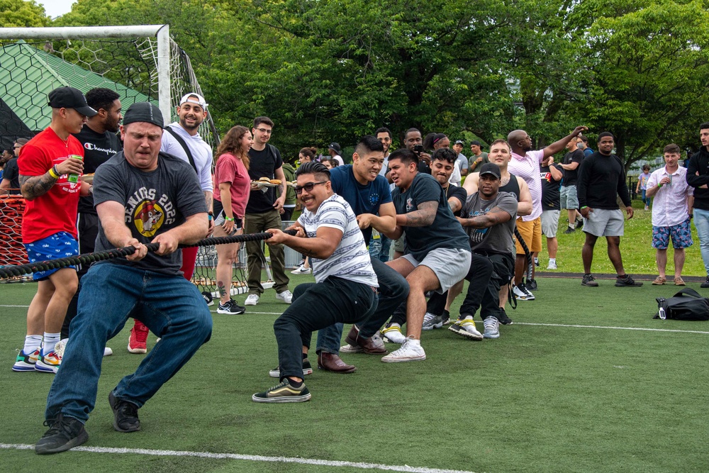 USS America Holds Command Picnic