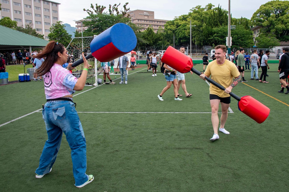 USS America Holds Command Picnic