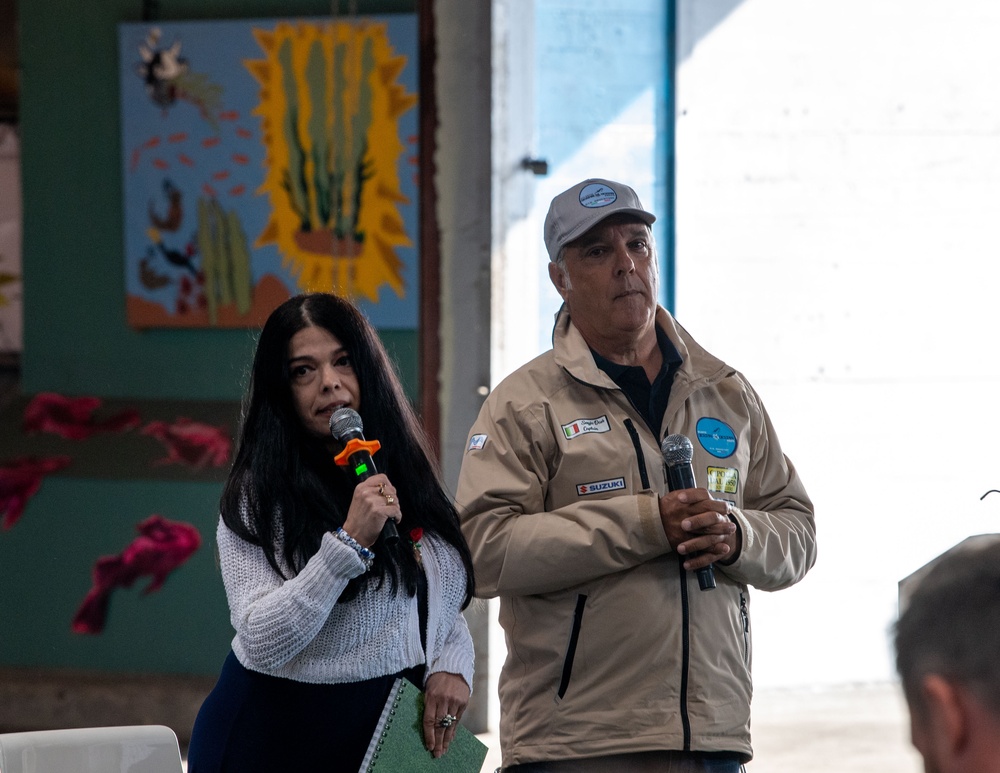 Panelists speak at an Environmental Sustainibility Forum