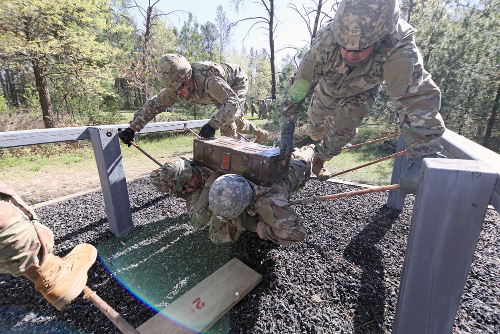 Carrying ammo can over human bridge