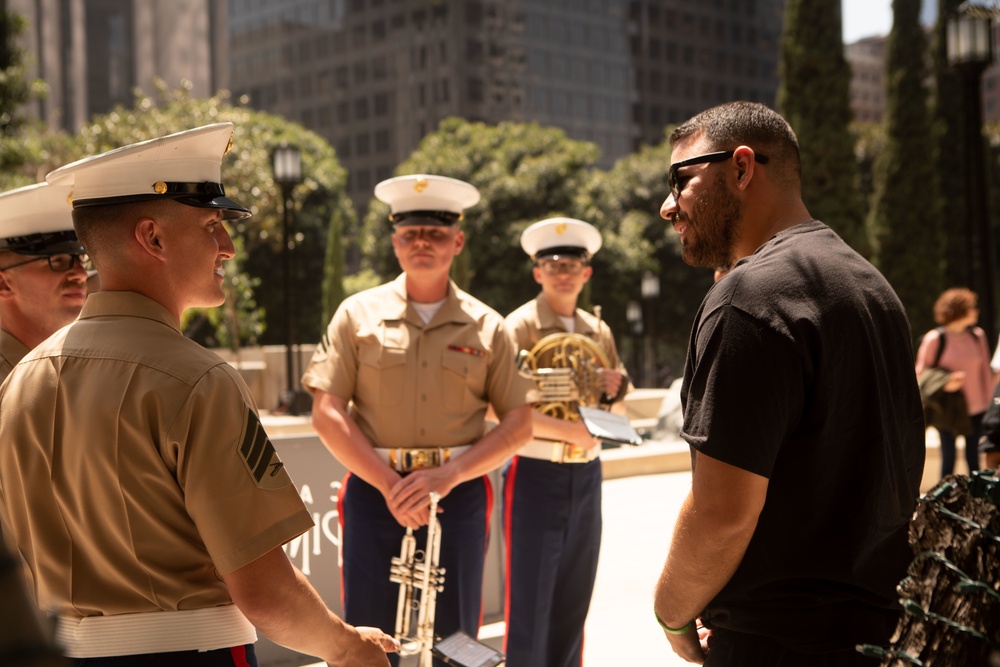 LA Fleet Week: 1st Marine Division Band plays LA