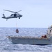 USS Charleston completes vertical replenishment-at-sea with USS Sampson