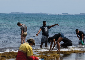 HIJIKI-GARI: COURTNEY OPENS BEACH FOR SEAWEED LOVERS / ひじき狩り、海藻好きに基地が砂浜開放