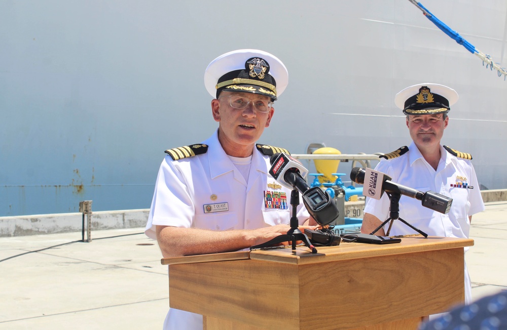 USNS Mercy Visits on Guam, Headed for Pacific Partnership '22