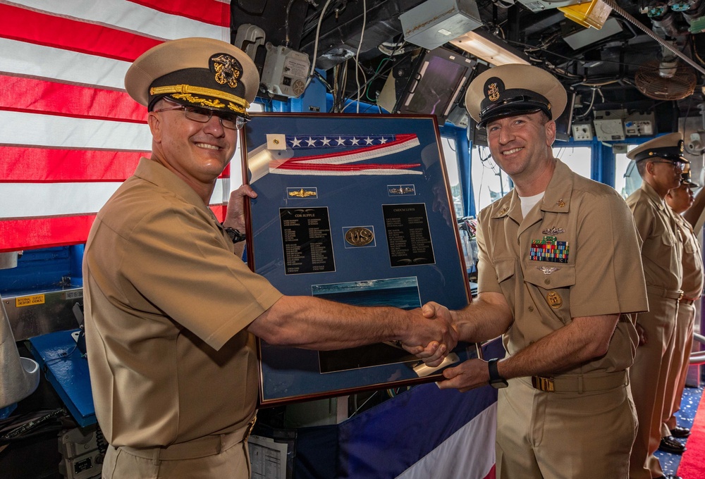 USS Chancellorsville (CG 62) Conducts a Change of Command Ceremony