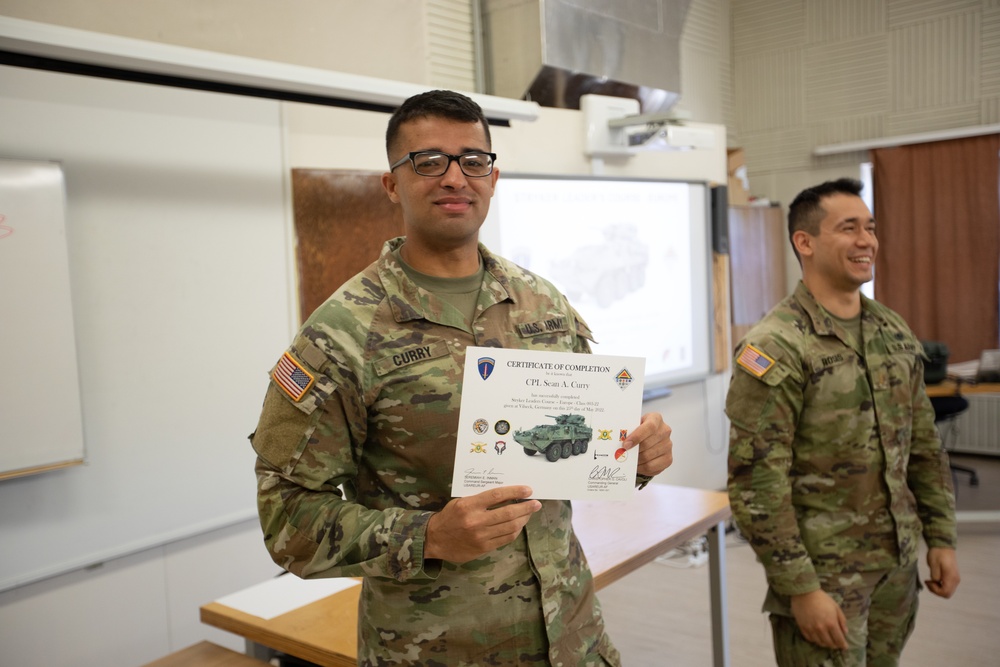 DVIDS Images U.S. Soldiers graduate from Stryker Leader Course in