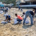 WHERE HAVE ALL THE PUMICE GONE?   MARINES EXPERIENCE RARE BEACH CLEANUP