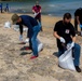 WHERE HAVE ALL THE PUMICE GONE?   MARINES EXPERIENCE RARE BEACH CLEANUP